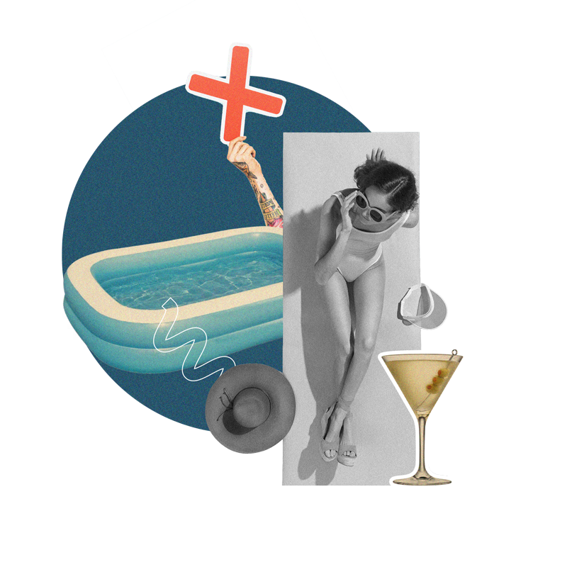 creation site web pour maison d'hôtes - collage numérique montrant les erreurs à éviter